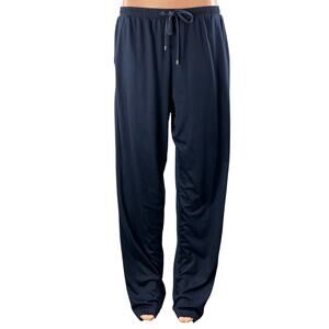 Zimmerli Women's Navy Blue Drawstring Wide Leg High Rise Sweat Pants Size XL